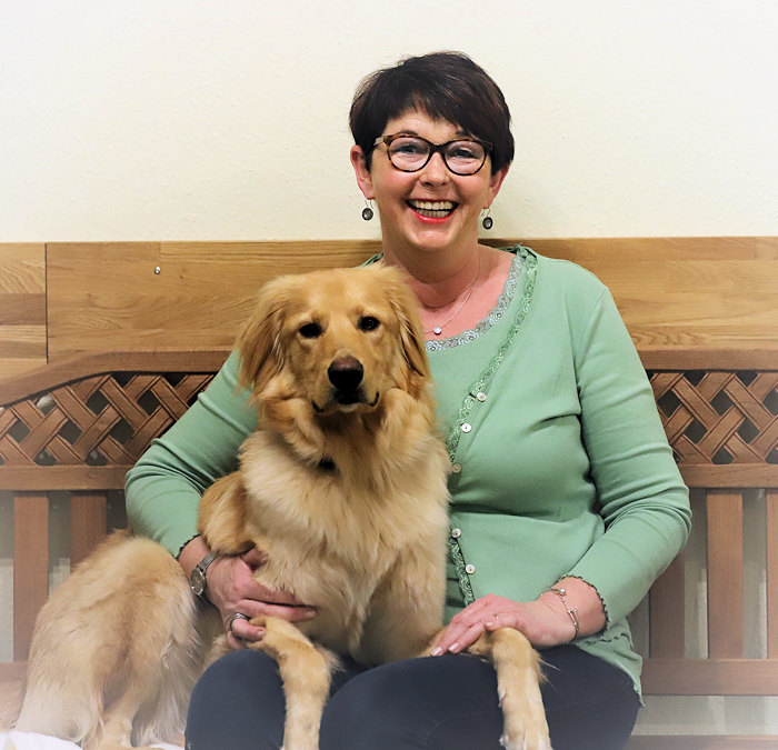 Anette Krüger und Hund Baila